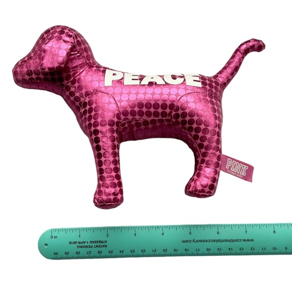 Set of 6 PiNK Victoria’s Secret Holiday Metallic Dog VS Pink NEW & EUC - Picture 5 of 10